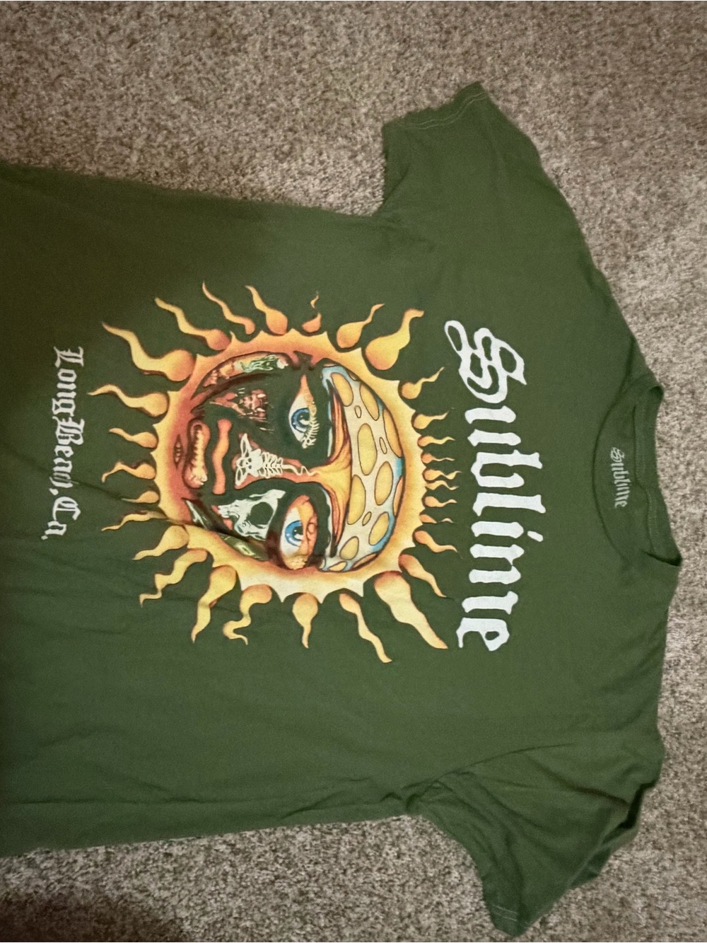 Sublime Kids' Olive Sun Graphic Short Sleeve Tee